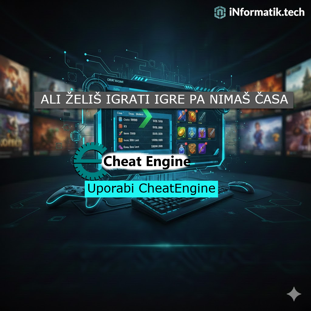 BREZ ČASA ZA GRINDANJE? Cheat Engine – Hiter način do zmage v igrah!